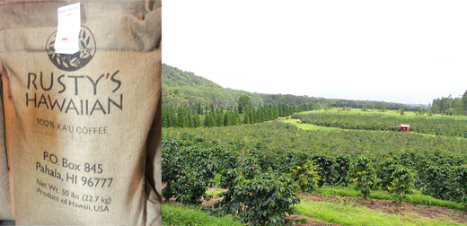 ハワイ ハワイ島 カウ地区・ラスティーズハワイアン農園