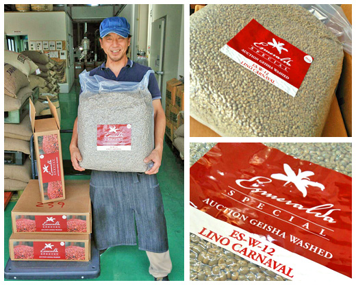 『パナマ 〜エスメラルダ農園・ゲイシャ種 2016』生豆