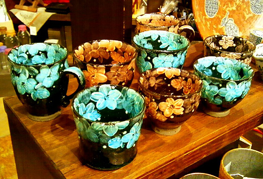 花柄陶器