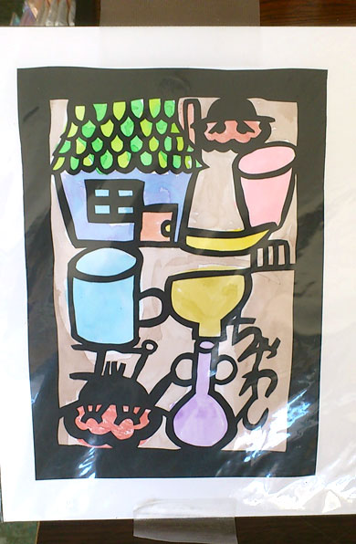 お客様にいただいた切り絵