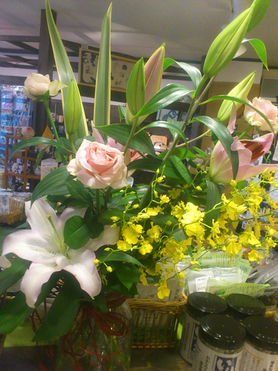 素敵な花束までいただきました