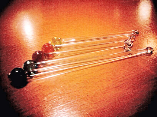 トンボ玉がついてるマドラー