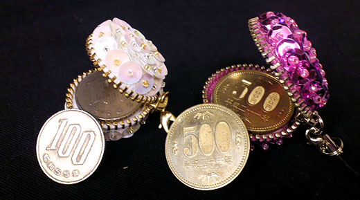 スパンコール携帯ストラップ