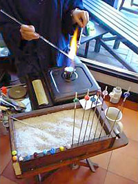 トンボ玉実演販売