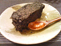 秋の実り「お米のまっ黒けーき」