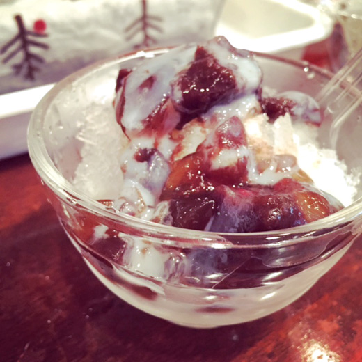 かき氷のサービス