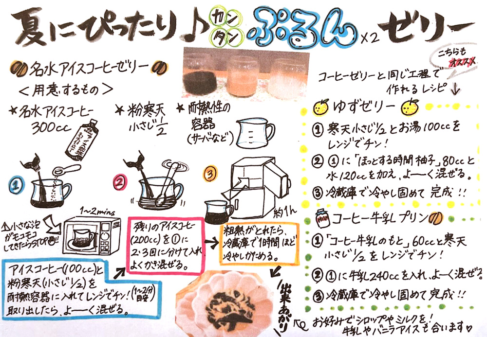 かんたんゼリーアレンジレシピ