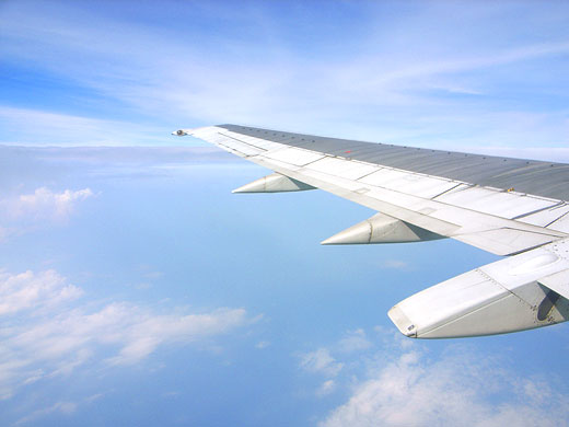 ジャカルタ上空