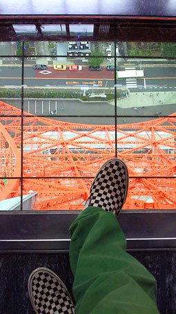 東京タワー展望台からの眺め