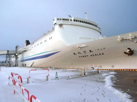 フェリーで一路新潟へ