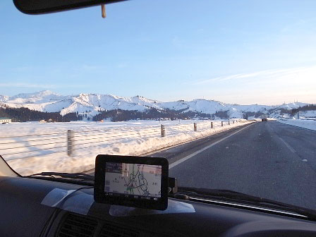 帰路は天気も良くガソリンも満タン