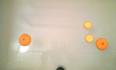 冬至のゆず湯（なぜか、みかんも…）