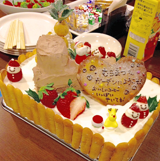 歓迎会のケーキ