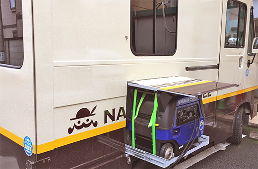 強力な発電機搭載の南蛮屋カフェカー