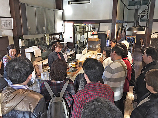 はとバスツアー＠南蛮屋ガーデン コーヒー教室